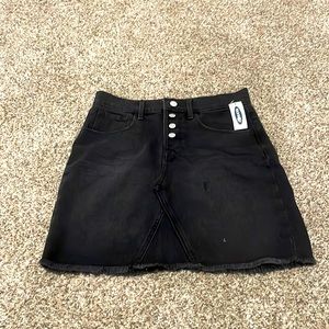 Old navy black denim skirt